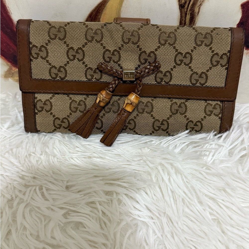 GUCCI Monogram Continental Wallet